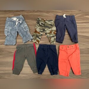 Carters Assorted Sweatpants & Joggers - Blue, Camouflage, Navy, Gray, Orange -3M